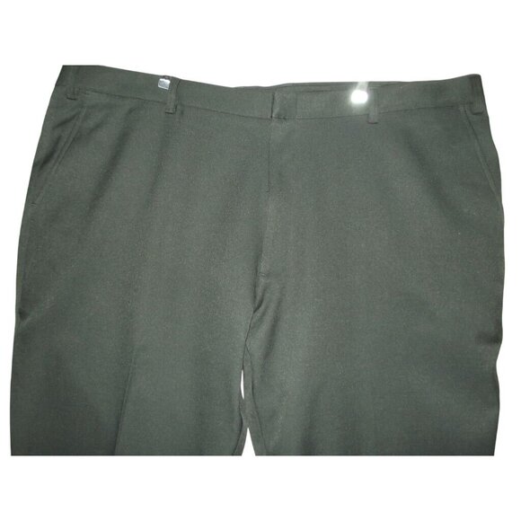 oobe Mens Gray Polyester Pants 46 x 32 Flat Front Straight Leg Work - Picture 2 of 10